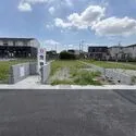 草加市八幡町 前面道路含む現地写真
