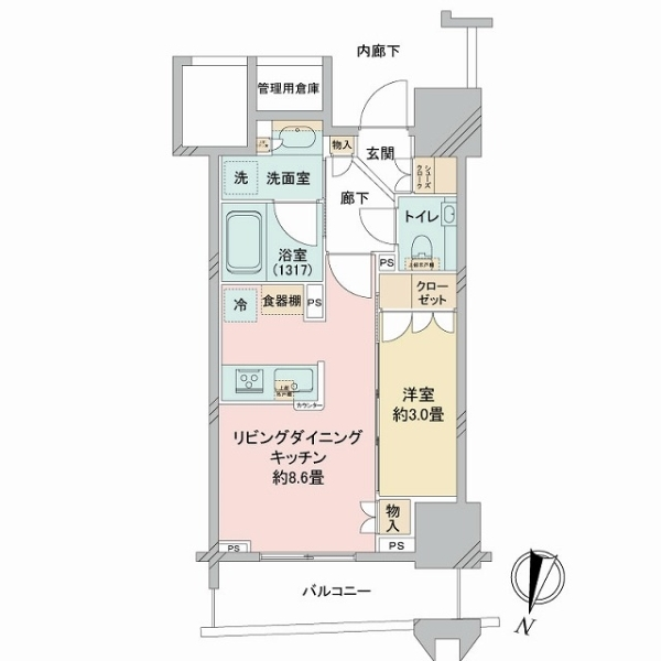エクセレントザタワー 間取図