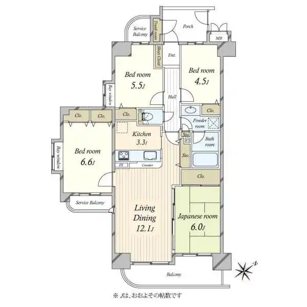 モア・ステージ墨田ラシェール 間取図