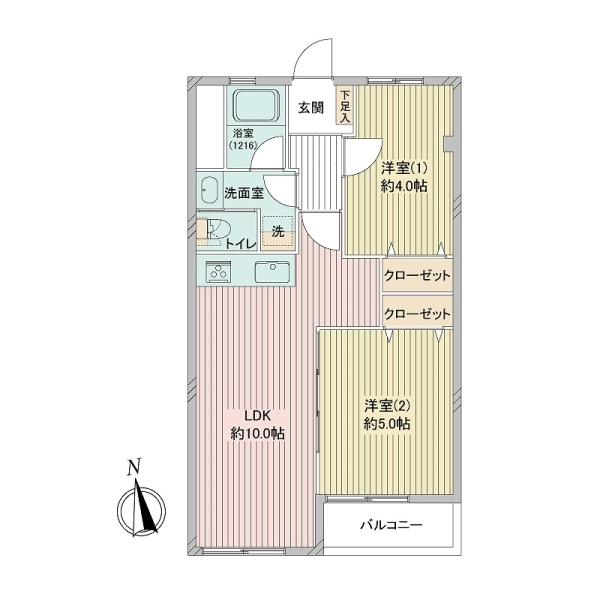 上北沢第１コーポラス 間取図