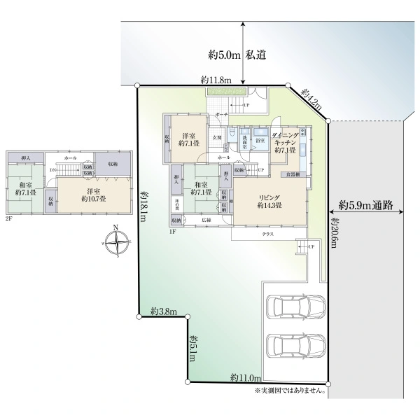 京都市伏見区桃山町三河 間取図