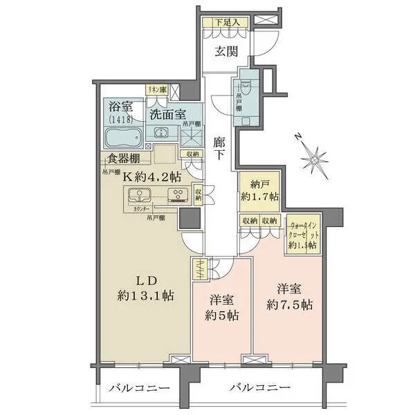 ザ・パークハウス上原 間取図
