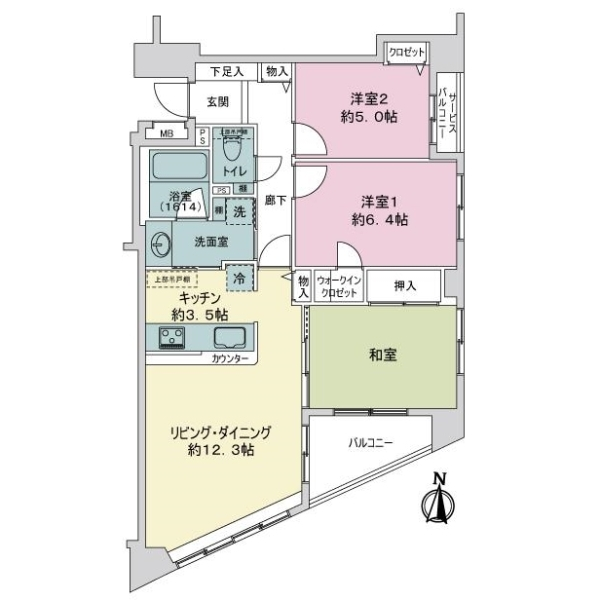 レーベンハイム別所沼公園 間取図
