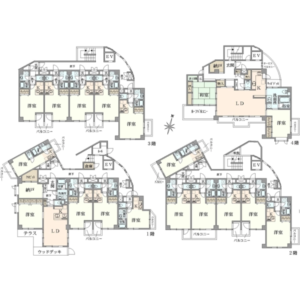 ビューマーク大倉山 間取図
