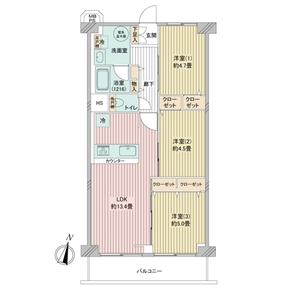 ソフトタウン根岸壱番館 間取図