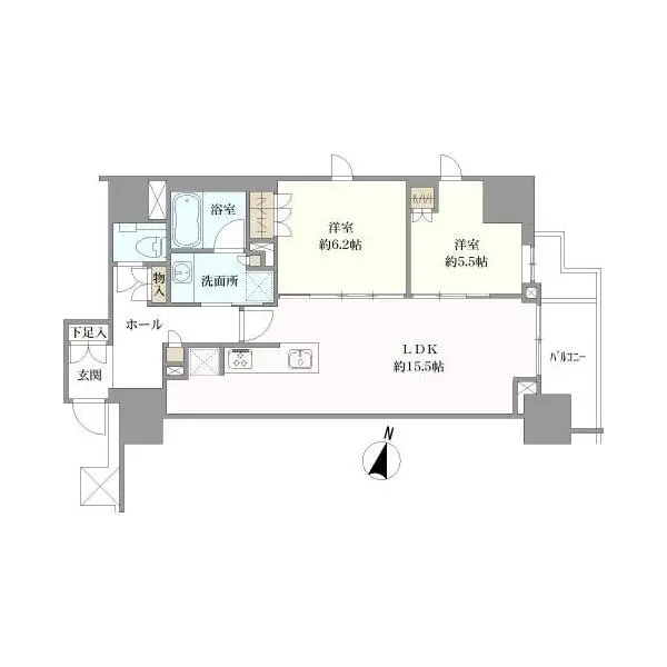 プラウドタワー名駅南 間取図