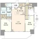 グランリビオ芝大門 間取図