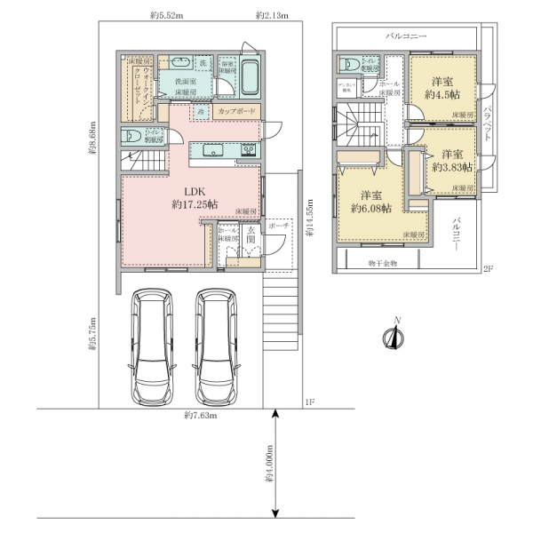 国分寺市西元町２丁目 間取図