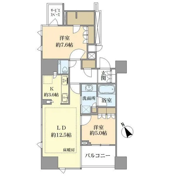 プラウド虎ノ門 間取図