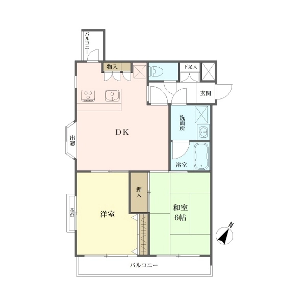 日神パレス久が原 間取図