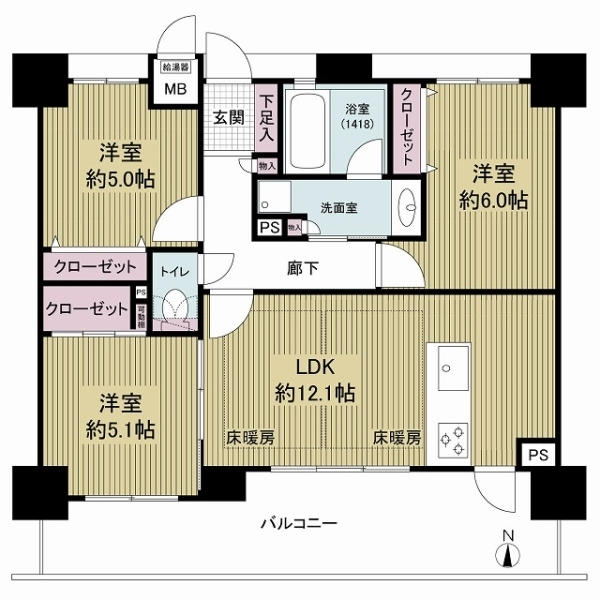 エスリード西京極 間取図