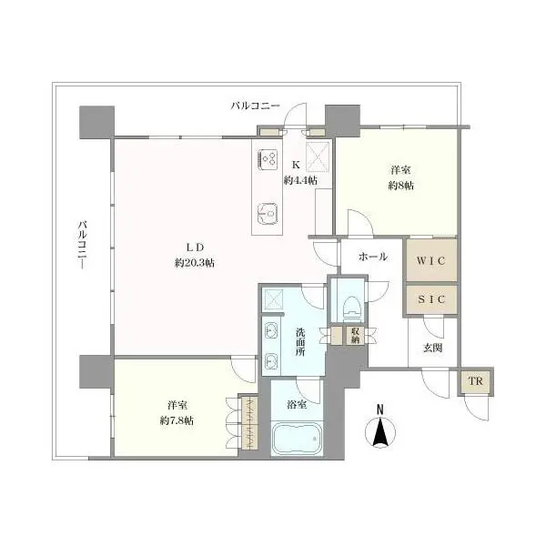 タワー・ザ・ファースト名古屋伏見 間取図