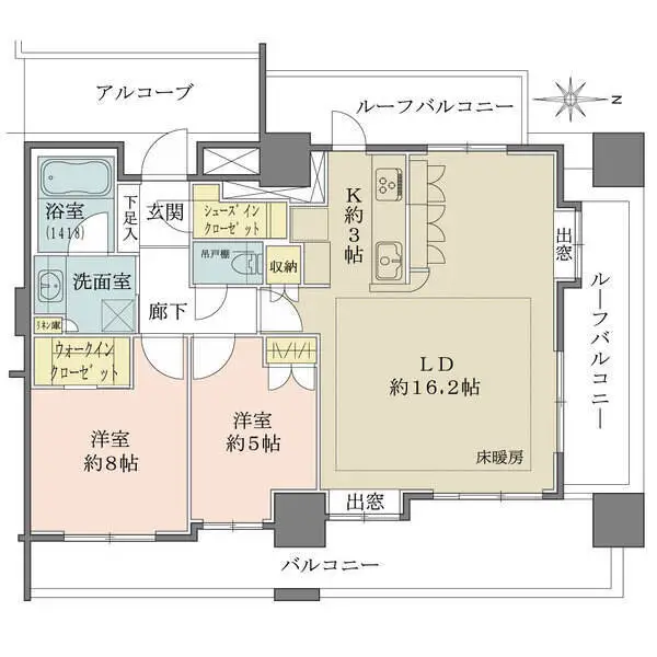 グローベルザ・スクエア東高円寺 間取図