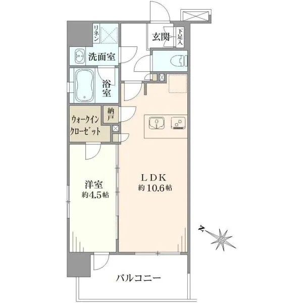 サンクレイドル浅草 間取図