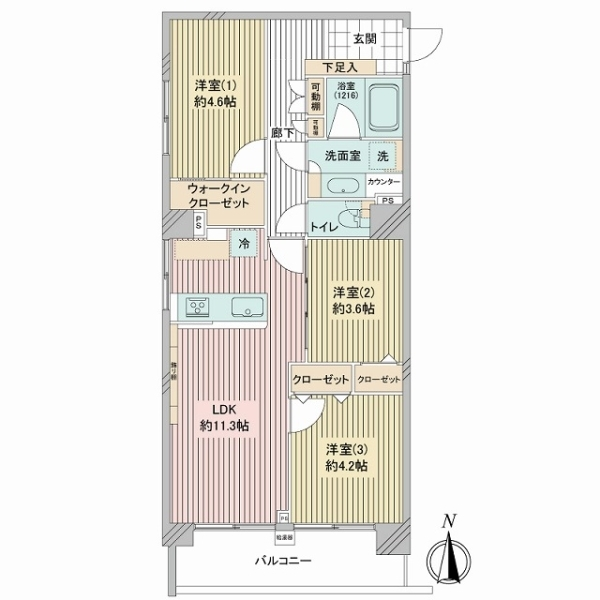 パシフィック目白マンション 間取図