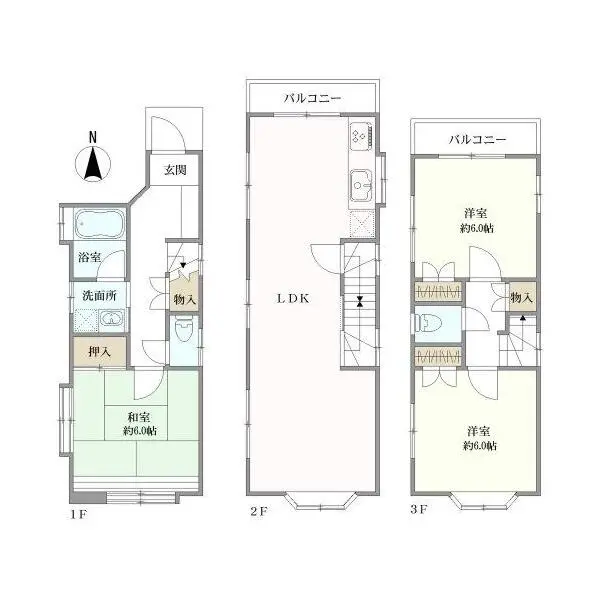 目黒区目黒本町４丁目 間取図