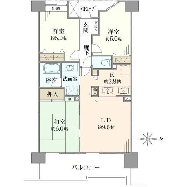 デュオコート竹ノ塚 間取図