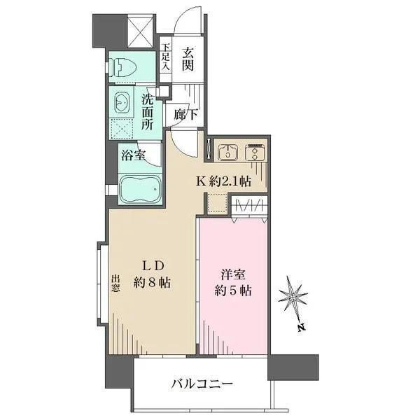 ライオンズグローベル浅草雷門 間取図