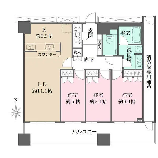 ザ・梅田タワー 間取図
