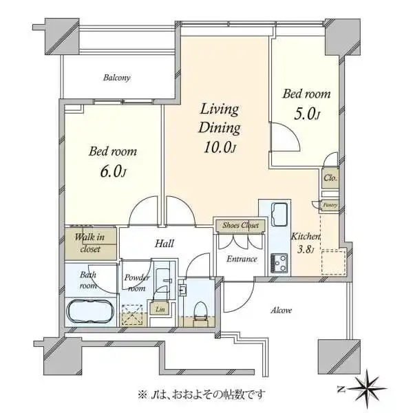 白金ザ・スカイＥＡＳＴ棟 間取図