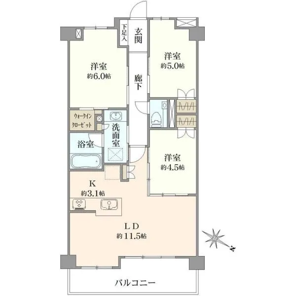 アーリアレジデンス南町田 間取図