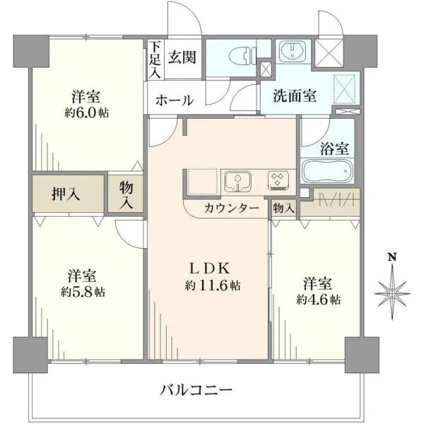 プレール京成関屋駅前 間取図
