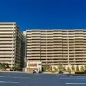 コスモ・ザ・キャナル東京イースト 歩道も広く開放的な街並み