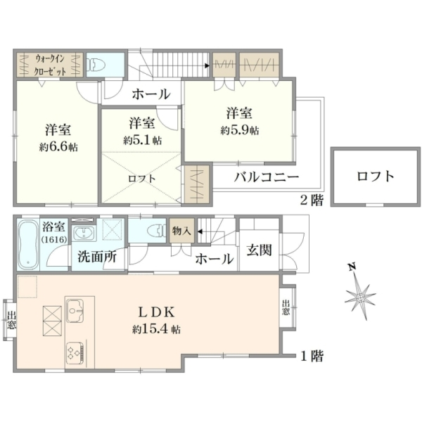 杉並区松庵１丁目 間取図