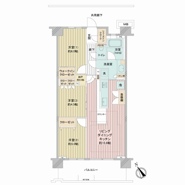 ルピアグランデ船橋行田公園 間取図
