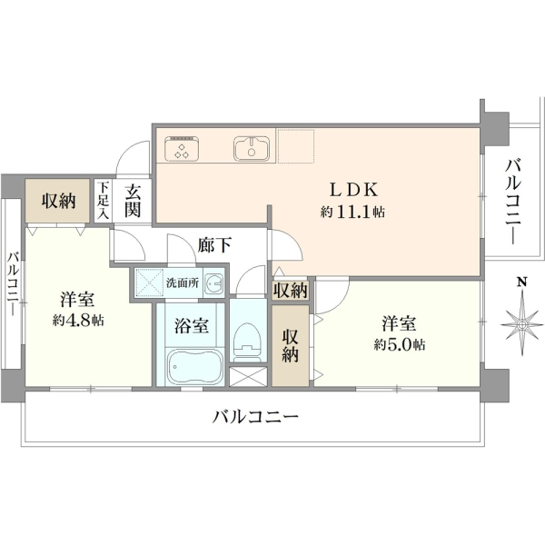 下井草マイコーポ 間取図