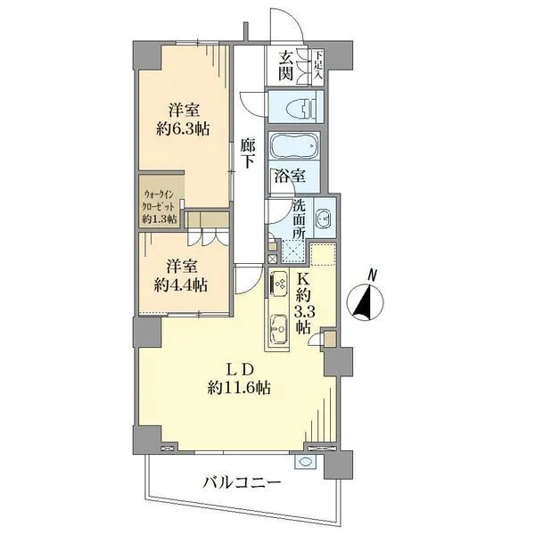 大崎ウエストシティタワーズE棟 間取図