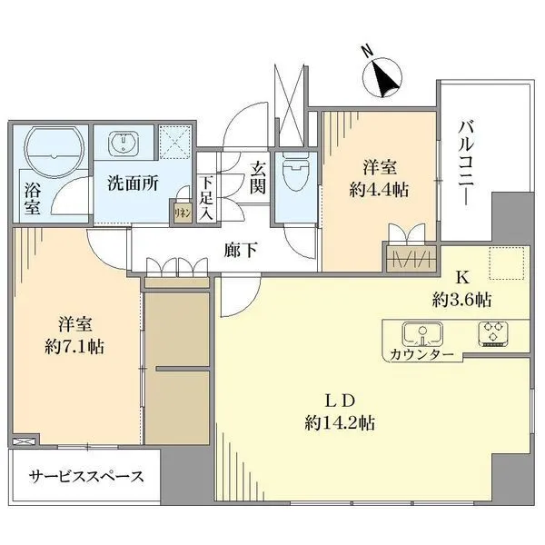 パークタワー池袋イーストプレイス 間取図