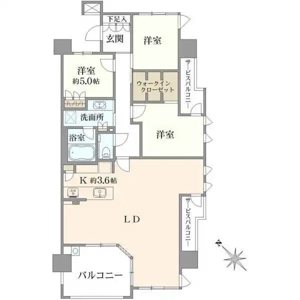 Ｆｏｒｅｓｔ　Ｏｎｅ　八事清水ヶ岡 間取図