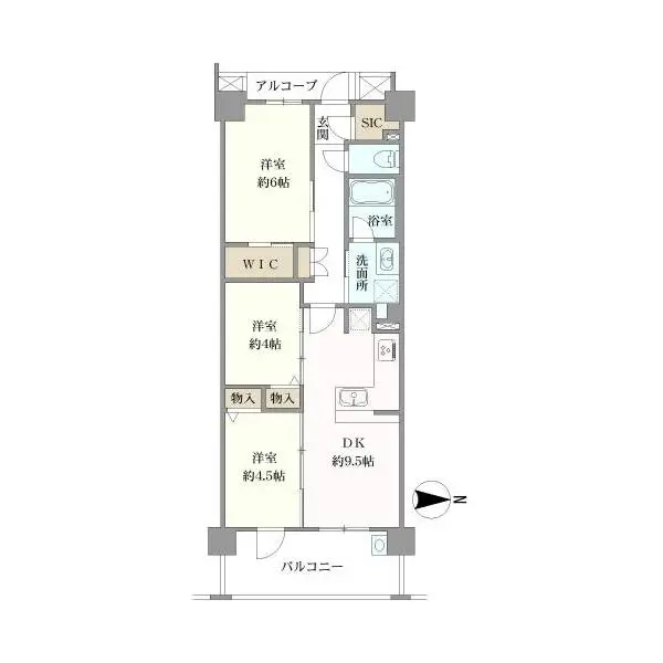 プレサンスグラン覚王山 間取図