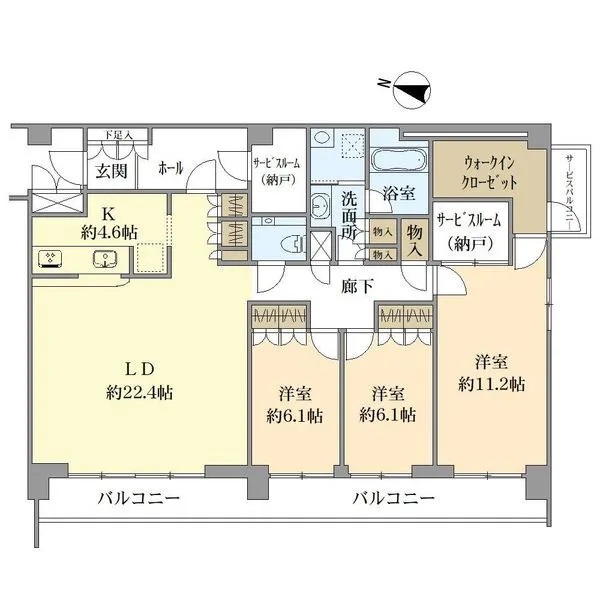 プレール日吉台 間取図