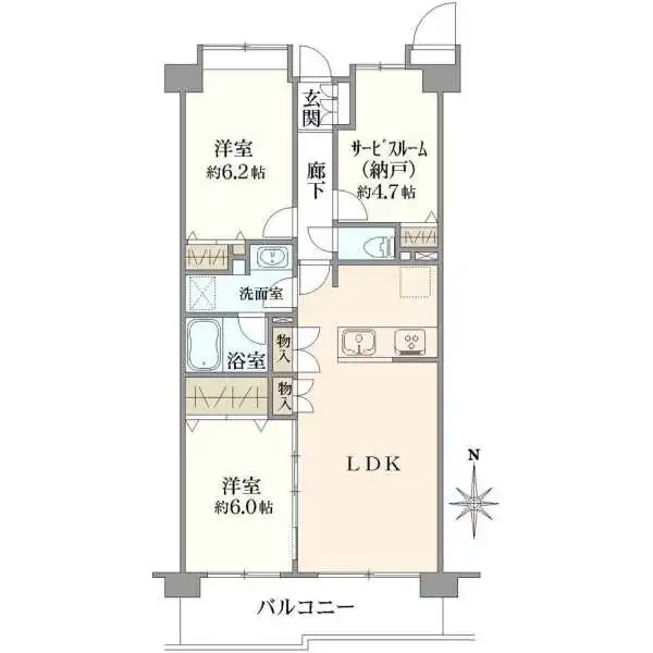 シティウインズ武蔵小金井 間取図