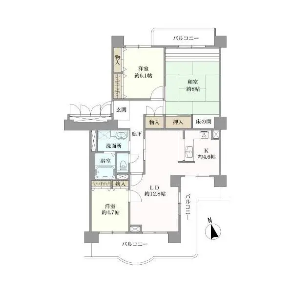 あべのベレーザ 間取図