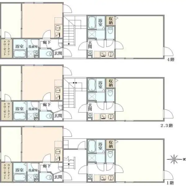 江東区東砂８丁目　一棟マンション 間取図