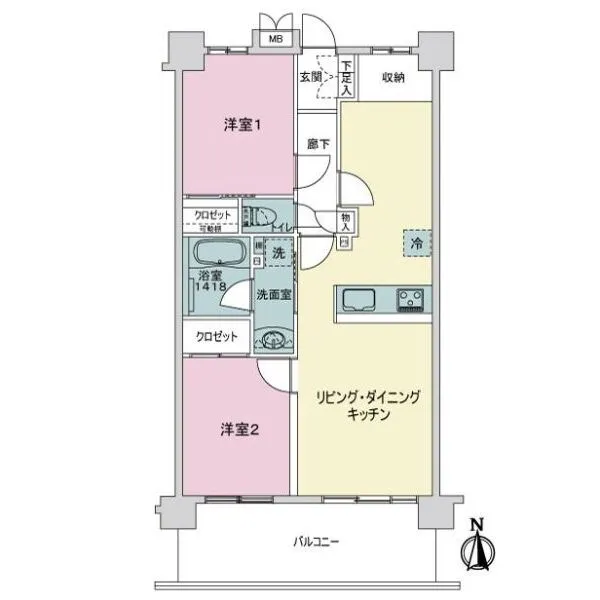 ミオカステーロ北綾瀬 現地外観