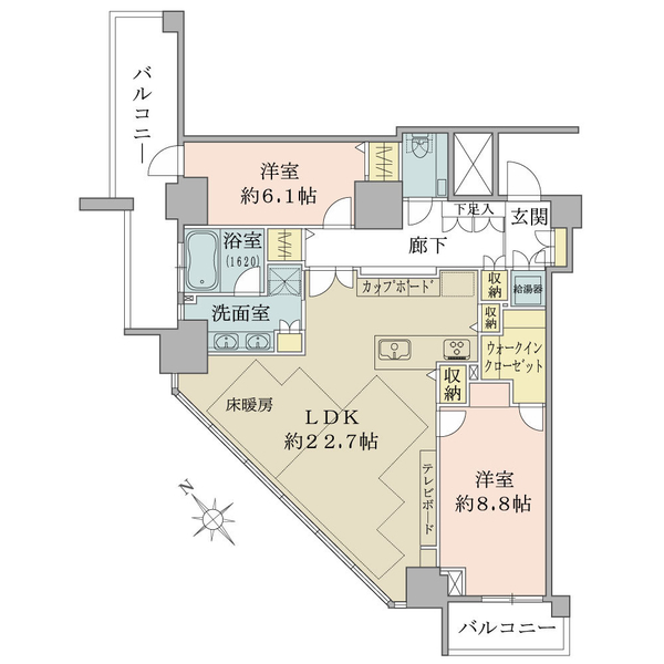 ビーコンタワーレジデンス 間取図