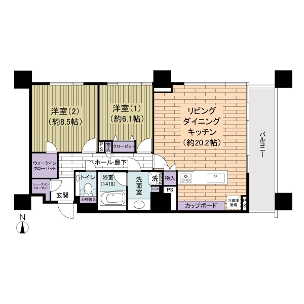 ブリリアタワー東京 間取図