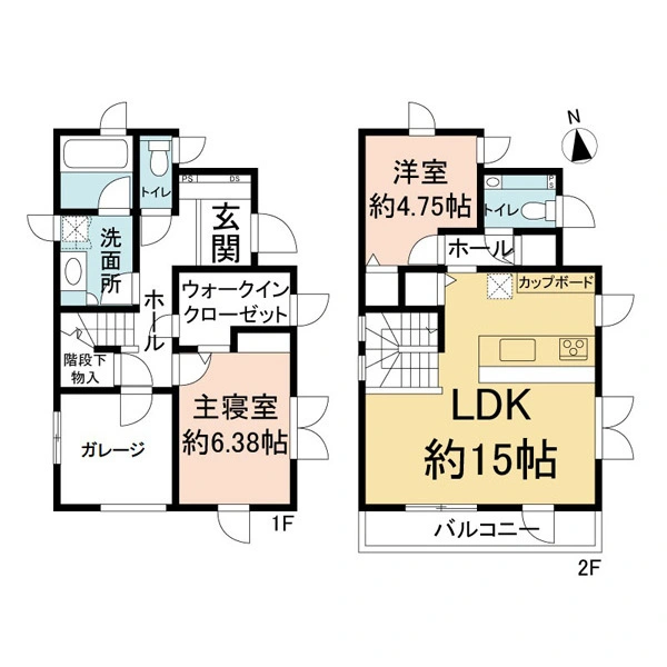松戸市東平賀 間取図