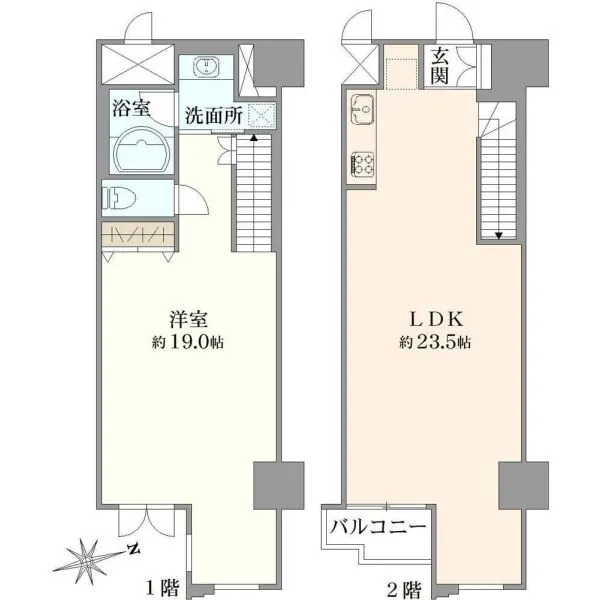 クリスタルブライト天満橋リバーサイド 間取図