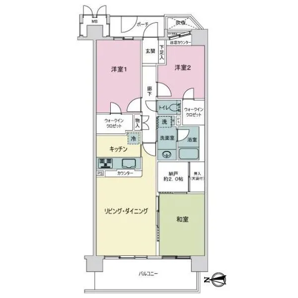 アルファスシティ大島 間取図