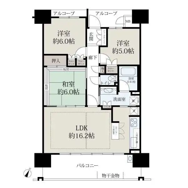 ルネ大津膳所 間取図