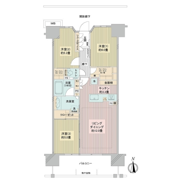 メイツ深川住吉 間取図