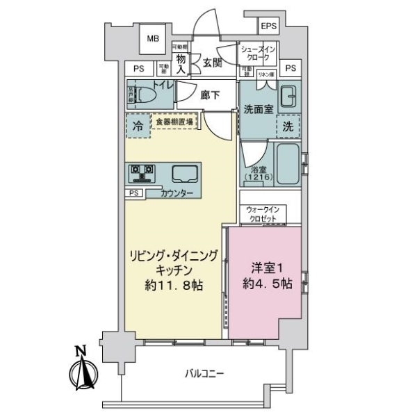 オープンレジデンシア名古屋栄ｅｓｔ 間取図
