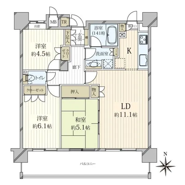リスタ東武練馬アソシア 間取図