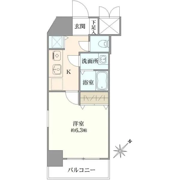 パークウェル池袋 間取図