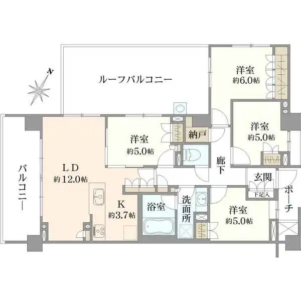 プラウド杉並和田プライベートコート 間取図